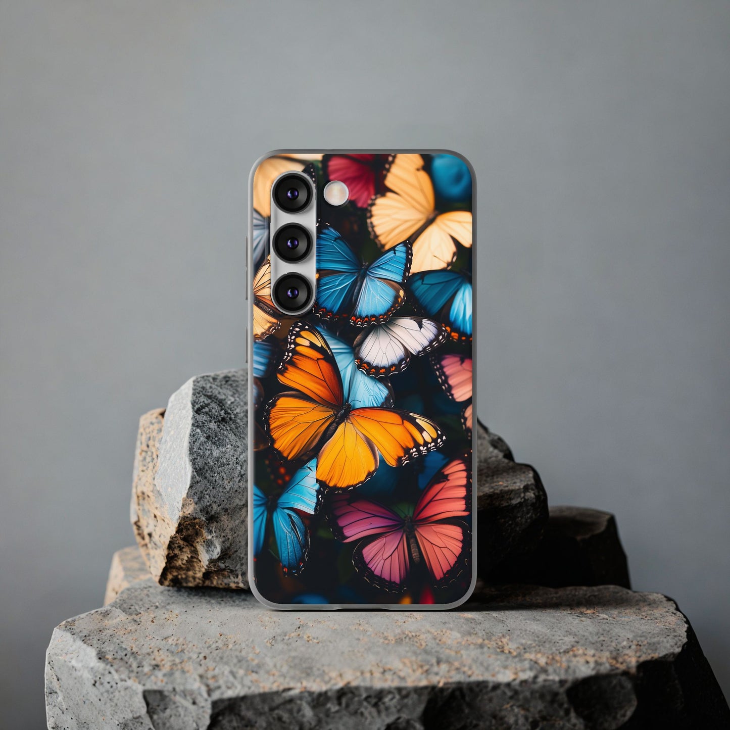 Beautiful Butterfly Phone Case for iPhone and Samsung. Flexi Phone Case, Soft Case